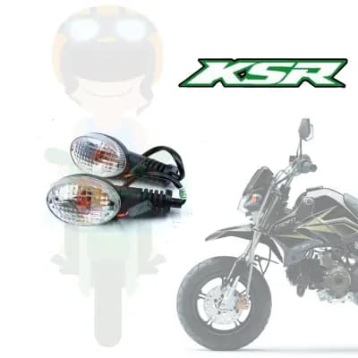 ไฟเลี้ยวหน้า-หลัง KSR 110 NEW สีใส (1 คู่) จัดส่งฟรี Kerry เก็บเงินปลายทางได้